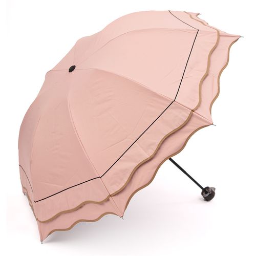 公主的移動城堡 一把公主荷葉邊折疊晴雨傘，裝下整個夏日的溫柔與清爽